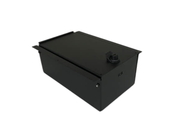 12″ Accessory Pocket W/Hinged Lid & Lock, 4.5″ Deep