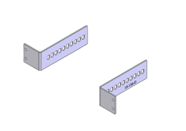 2-Piece Equipment Mounting Bracket, 1.5″ Mounting Space, 1.12″ Bend