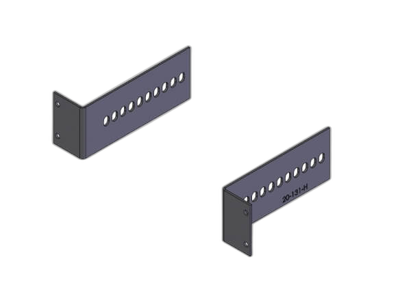 2-Piece Equipment Mounting Bracket, 2″ Mounting Space, 1.81″ Bend