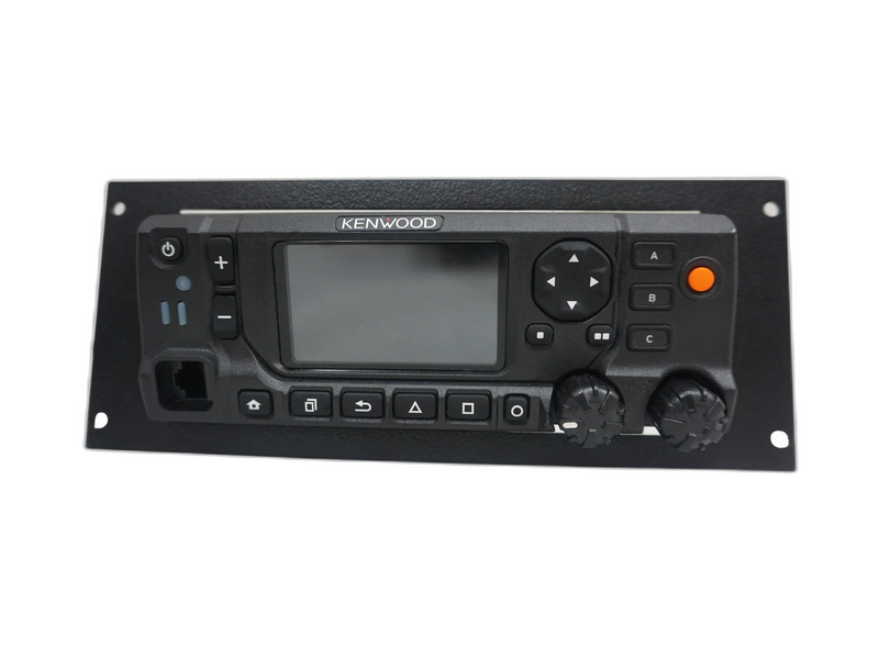Angled 1-Piece Equipment Mounting Bracket, 3.5″ Mounting Space, Fits Kenwood KCH-20R remote radio