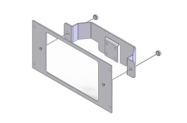1-Piece Equipment Mounting Bracket, 4.5″ Mounting Space, Fits L3 Mobile-Vision Flashback 3 Display