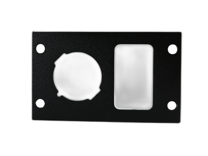Equipment Bracket for Wide VSW Consoles, Fits Single Lighter Plug and Single USB/Switch