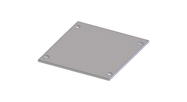 4″ Filler Plate for Wide VSW Consoles