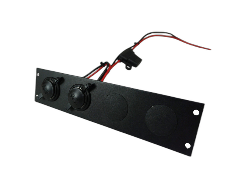 Console Accessory Bracket Kit with 2 Lighter Plug Outlets