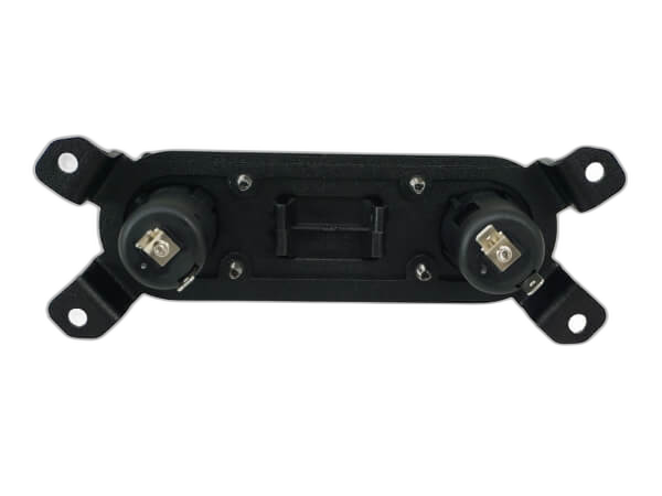 Console Accessory Bracket Kit with 2 Lighter Plug Outlets and 1 Blank for Rectangular Accessories for 2021-2025 Ford Interceptor Utility