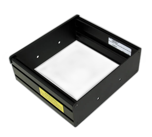 8″ Enclosed Low Profile Console, With Vehicle Mount, 3.125″ Deep