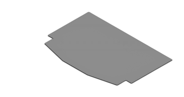 Full Width Trunk Tray Rubber Mat Option for C-TTP-INUT Series