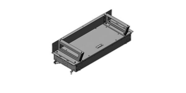 Forward Electronics Mounting Trunk Tray Storage Box with Low 7″ Risers for 2021-2025 Chevrolet Tahoe with Havis K9-XL or K9-PT