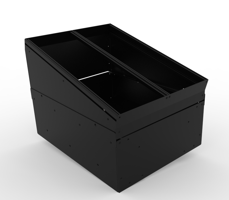 Vehicle-Specific 23″ Double Width Console for 2004-2025 International with 46″ of Enclosed Space