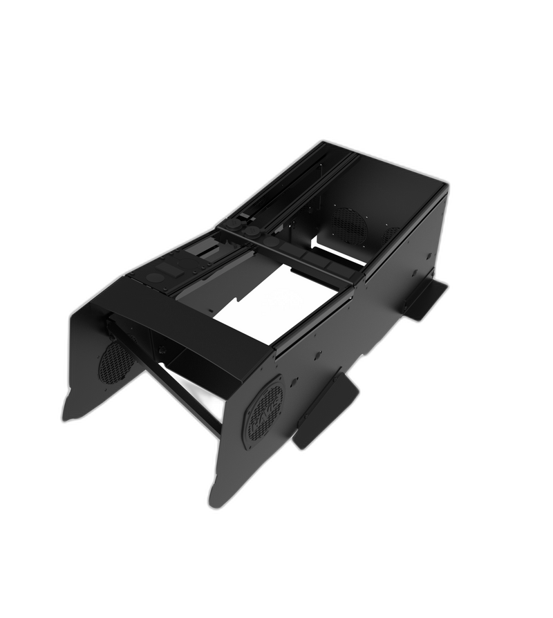 Vehicle-Specific 24″ Wide Angled Console for 2022-2025 Ram DT 1500 without Manual Transfer Case Shifter & OEM Console