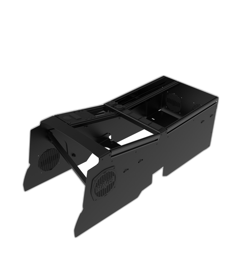 Vehicle-Specific 24″ Wide Angled Console for 2022-2025 RAM DJ 2500 without Manual Transfer Case Shifter & OEM console