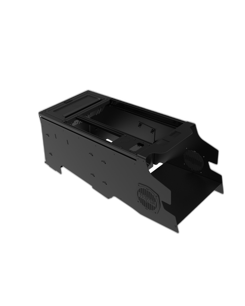 Vehicle Specific 24" Wide Flat Console With PocketJet 8 Printer Module for 2021-2025 Ford F-150 Police Responder, Special Service Vehicle (SSV)