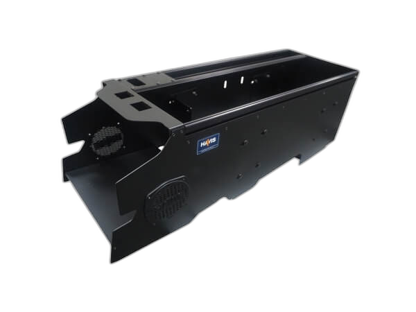 Vehicle-Specific 30″ Wide Flat Console for 2021-2025 Ford F-150 Police Responder, Special Service vehicle (SSV), 2023-2025 Ford F-250, 350, 450 XL & XLT Super Duty pickup, F-450 & 550 cab chassis & F-600 Chassis Cab