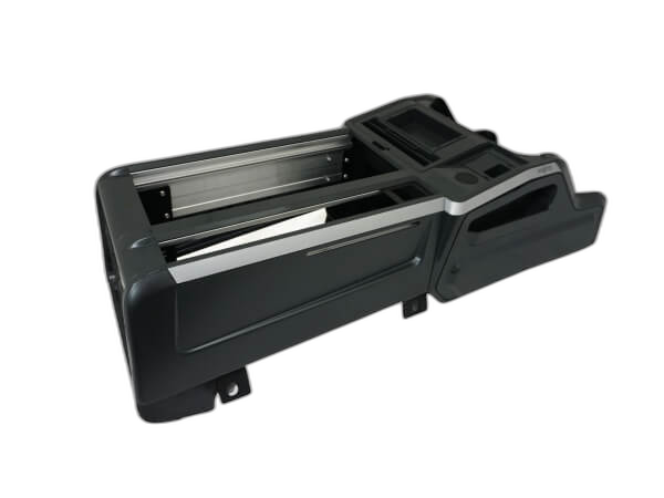 Wide VSX Console with Front Printer Mount or Integrated Storage Bin for 2021-2024 Chevy Tahoe PPV & SSV