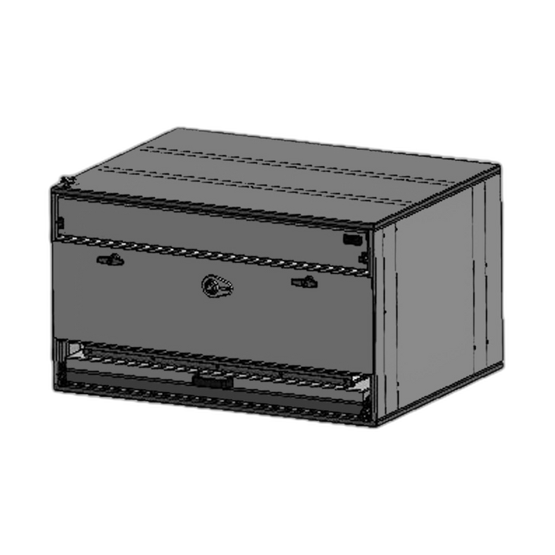 Command Post 40î W x 30î L Drone Command Post with One (1) File Drawer, Whiteboard and Pop-Up TV Stand On Top