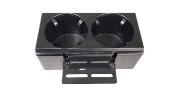 External Mount Self-Adjusting Cup Holder
