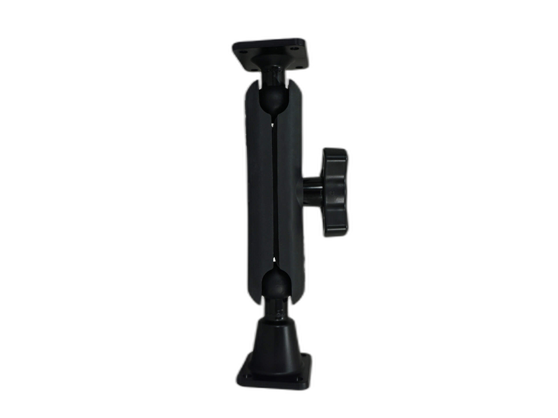 Dual Ball Mount with 1.00″ Knob-Style Long Housing, One Standard AMPS Plate & One Long AMPS Plate