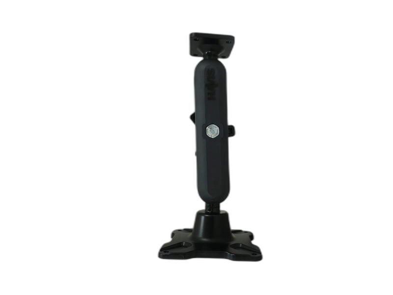 Dual Ball Mount with 1.00″ Knob Style Long Housing, One Standard AMPS Plate & One Long VESA 75 Plate