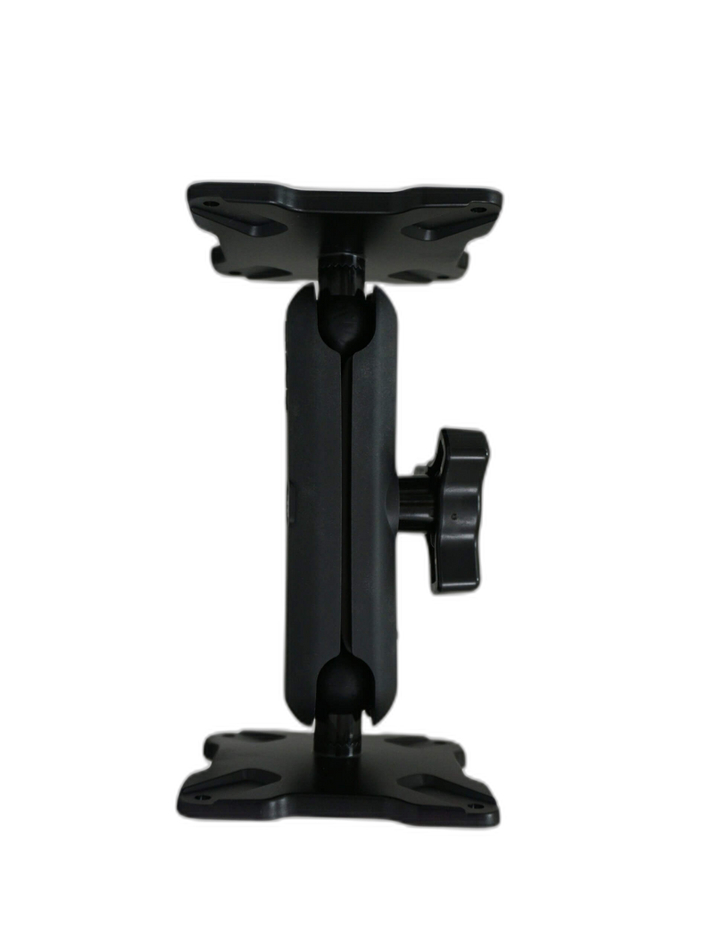 Dual Ball Mount with 1.00″ Knob-Style Long Housing & Two Standard Stem VESA 75 Plates