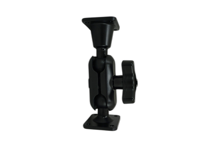 Dual Ball Mount with 1.00″ Knob-Style Standard Housing, One Standard AMPS Plate & One Long AMPS Plate