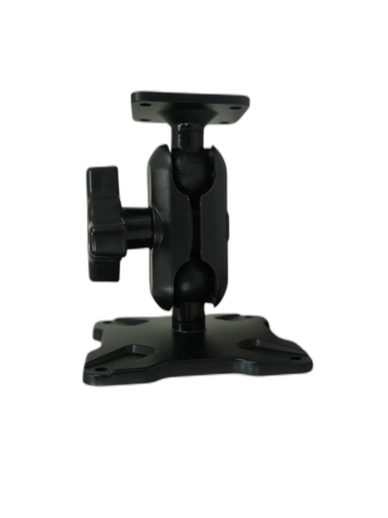 Dual Ball Mount with 1.00″ Knob-Style Standard Housing, One Standard AMPS Plate & One Standard VESA 75 Plate