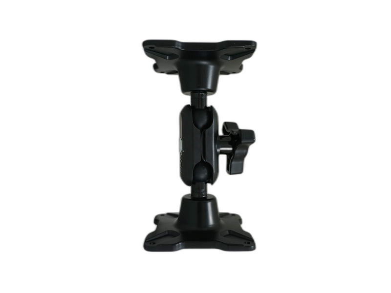 Dual Ball Mount with 1.00″ Knob-Style Standard Housing & Two Long VESA 75 Plates