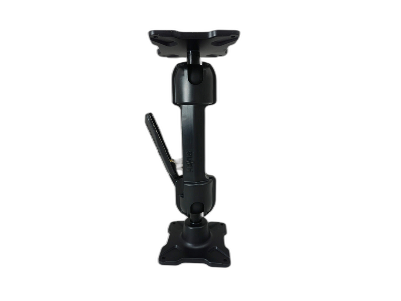 Dual Ball Mount with 1.50″ Clamp-Style Long Housing, One Standard VESA 75 Plate & One Long VESA 75 Plate