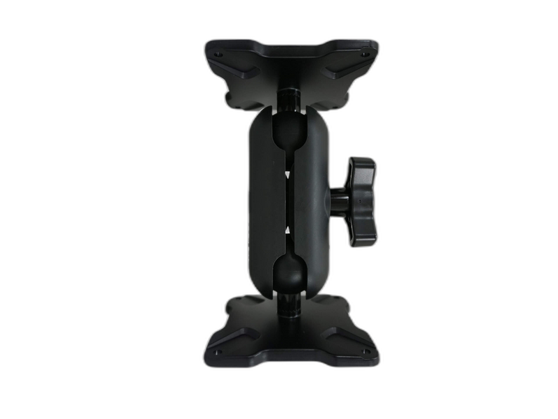 Dual Ball Mount with 1.50″ Knob-Style Standard Housing, Two Standard VESA 75 Plates