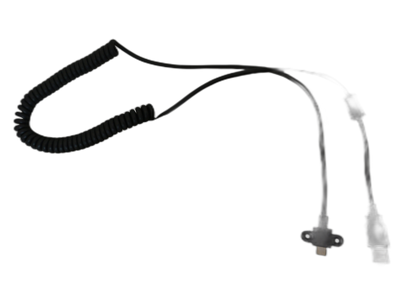 Replacement Coiled USB-C To USB-A Cable for Havis Rugged Keyboard KB-1000 Series