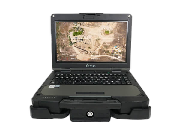 Docking Station For Getac B360 and B360 Pro Laptops With Triple Pass-Thru Antenna Connections