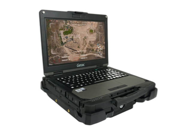 Docking Station For Getac B360 and B360 Pro Laptops With Triple Pass-Thru Antenna Connections & External Power Supply with Bare Wire