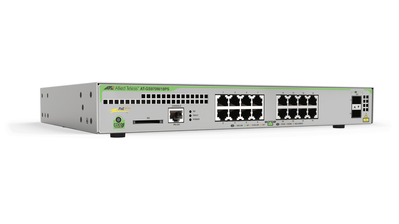 HV-GS970M/18PS-R-10 - 16 x Gigabit Ethernet PoE+ 247W (L)