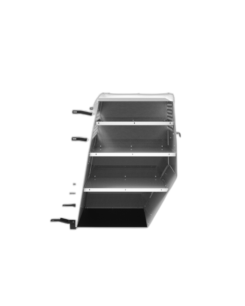 Standard K9 Transport System With Side Door Storage For 2021-2025 Chevrolet Silverado – White