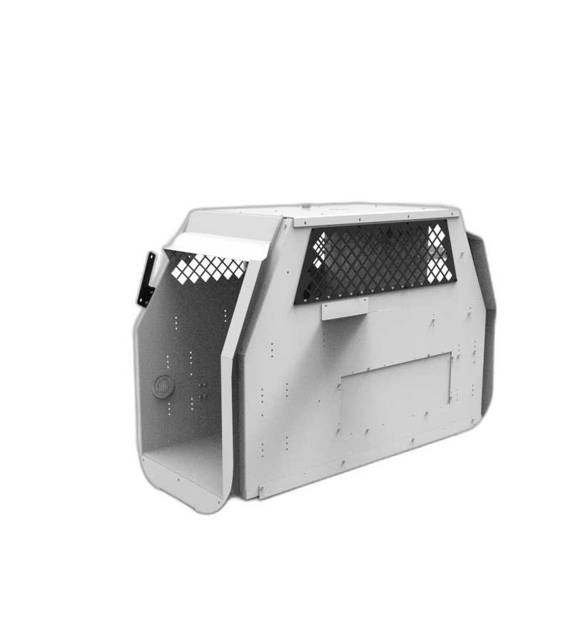 Standard K9 Transport System With Side Door Storage For 2017-2025 Ford F-Series – White