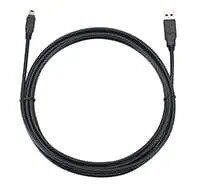 10ft USB Cable, USB-Mini5B / USB-A Connectors for PocketJet, RuggedJet & TD 2 Printers