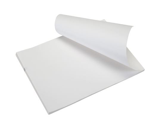 8.5in x 11in Letter Size White Premium Direct Thermal Fast Dry Writeable / Fingerprintable Paper, Fanfold