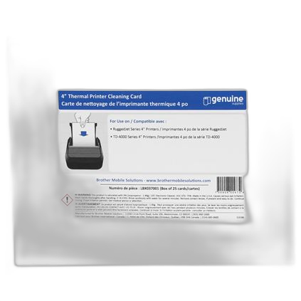 4in x 6in Thermal Print Cleaning Card