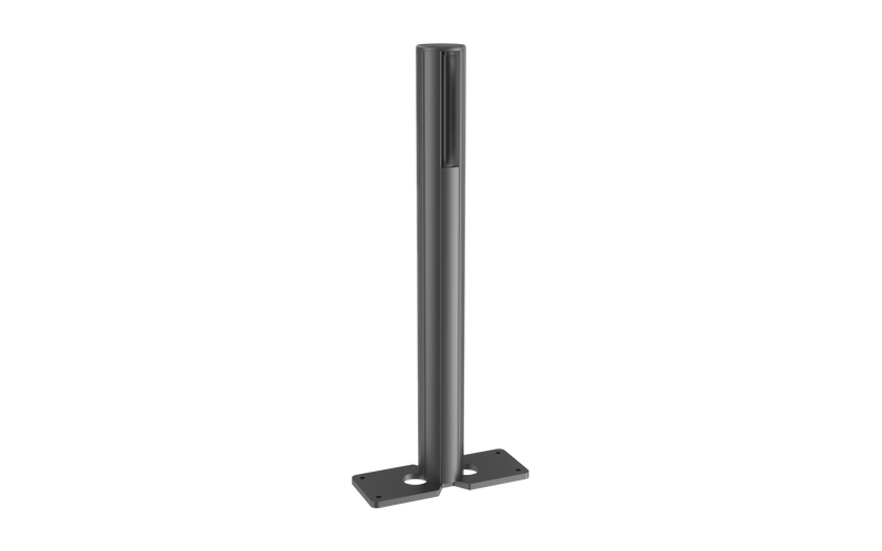 16″ Extruded Pole With Rectangular Base Plate