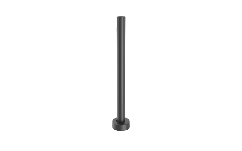 24″ Extruded Pole With Round Base Plate & Cover