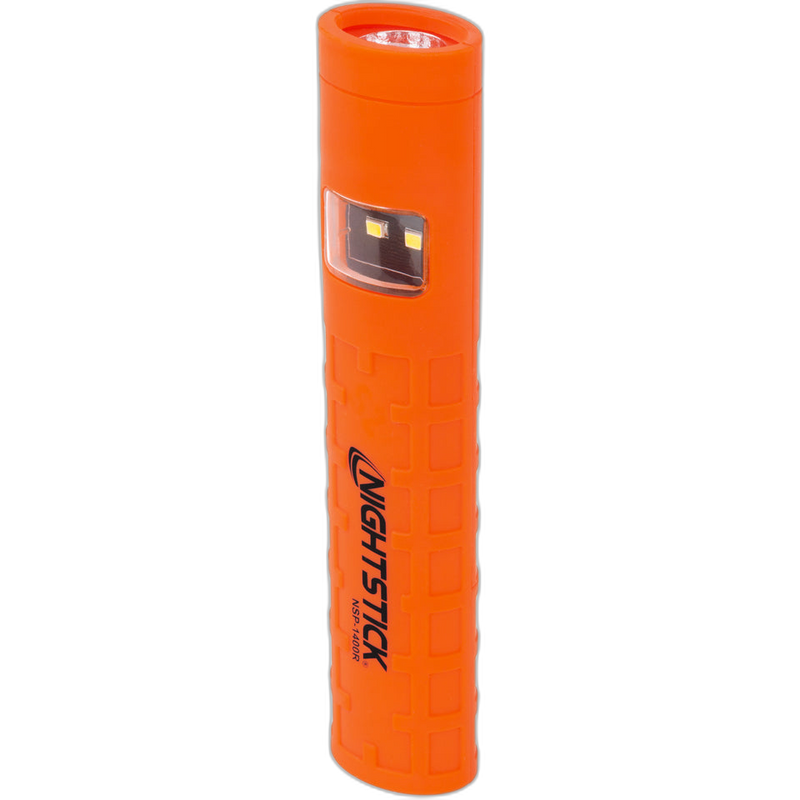 NSP-1400R: Dual-Switch Dual-Light Flashlight - 2 AAA