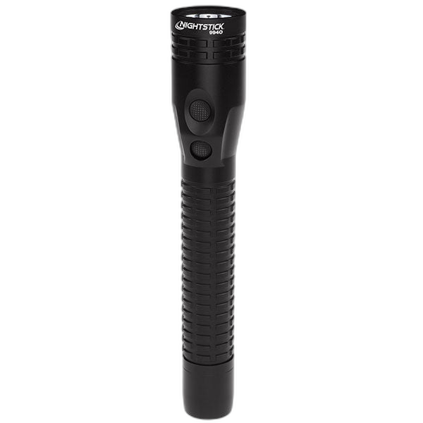 NSR-9940XL: Metal Dual-Light Rechargeable Flashlight w/Magnet - Black