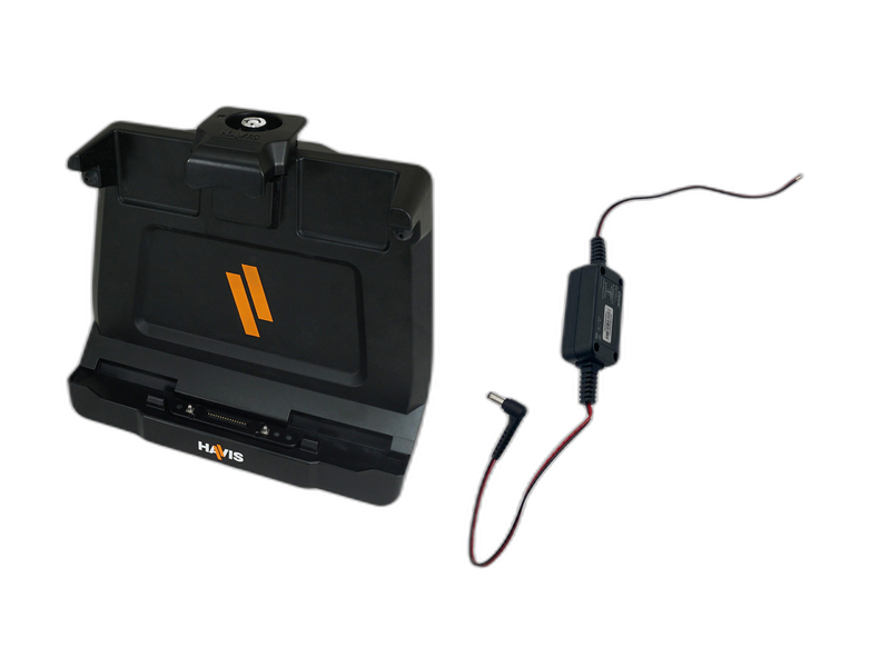 Package – Docking Station for Getac ZX10 Tablet With Triple Pass-Thru Antenna Connections & Bare-Wire Power Supply