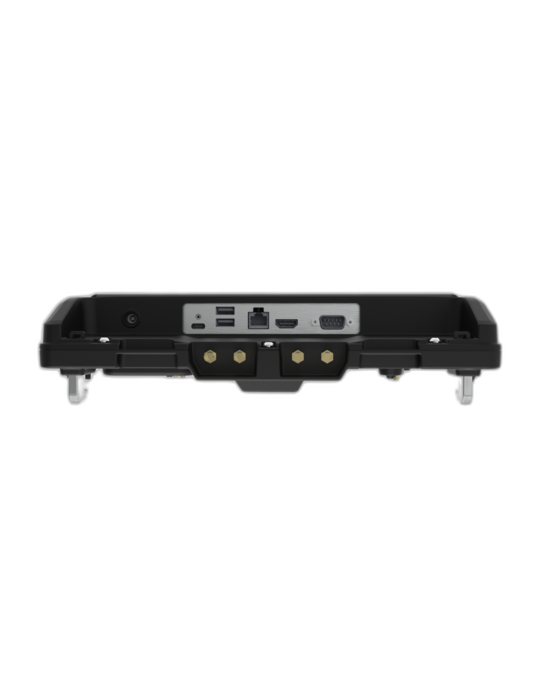 Package – Docking Station for Getac V120 with Standard Port Replication & Quad Pass-Thru Antenna Connections, Getac Power Supply & Screen Support