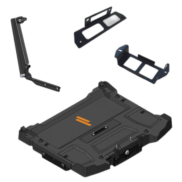 Package – Docking Station For Getac S410 Notebook With Power Supply Mounting Bracket & Screen Support