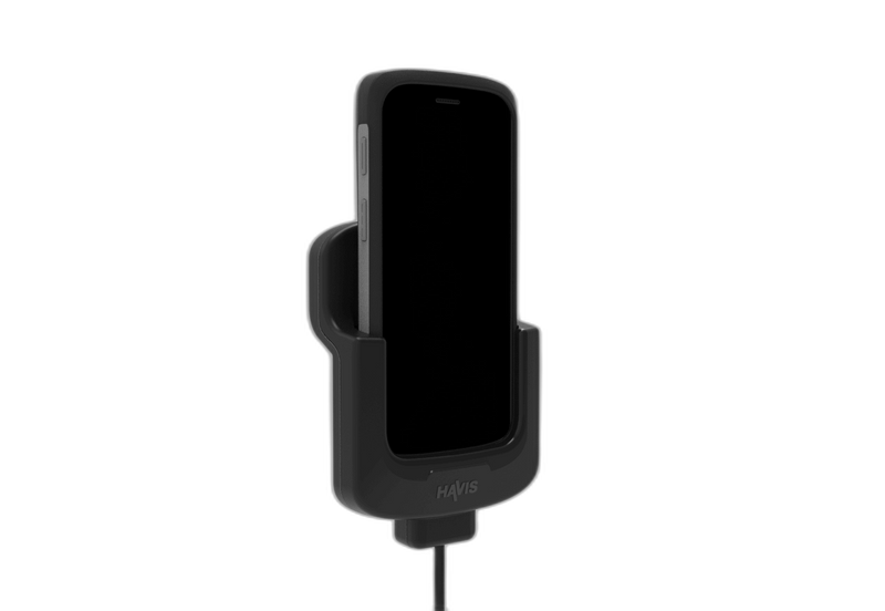 Rugged Charging Holder for Zebra TC22/TC27 without Rugged Boot with USB-C Accessory Plug
