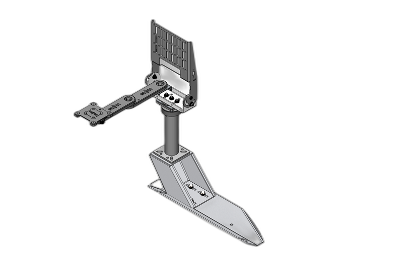 Standard Tablet Pedestal Mount Package for 2019‐2025 Ram 1500 Pickup Truck (5th gen- Body Code DT)