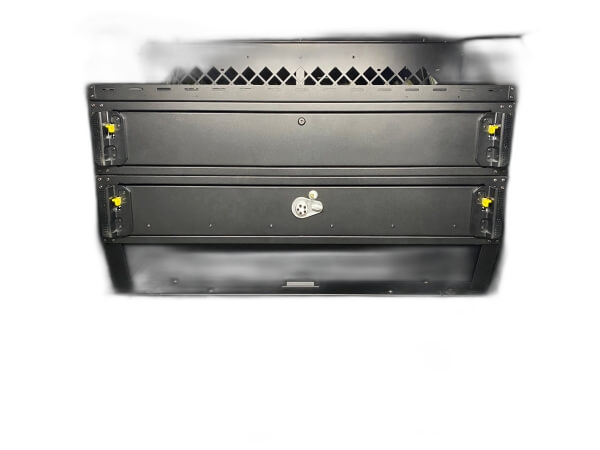 Premium 2-Drawer Package with Push-Button Lock & Trunk Trays for 2021-2025 Chevrolet Tahoe with Havis K9-XL or K9-PT