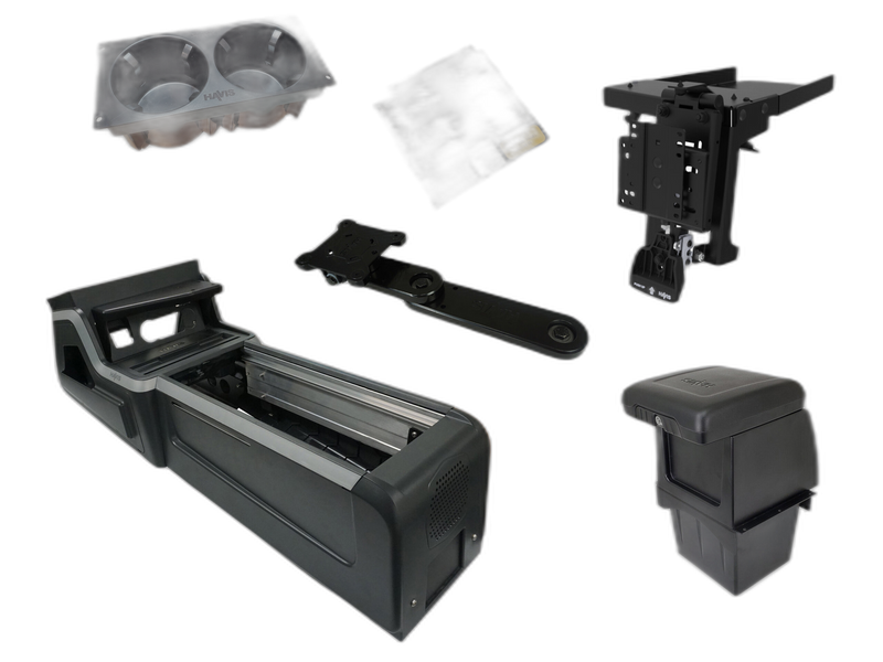 Package – VSX Console with Front PocketJet 6 & 7 Printer Mount for Tablet Docking Stations for 2025 Ford Interceptor Utility