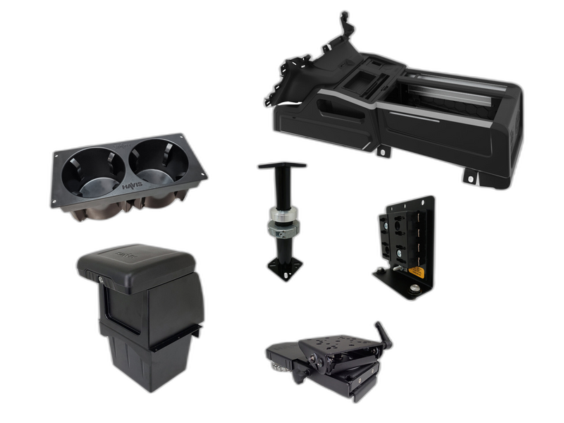 Package – Wide VSX Console with Front Printer Mount for Laptop Docking Stations for 2025 Chevrolet Tahoe PPV & SSV