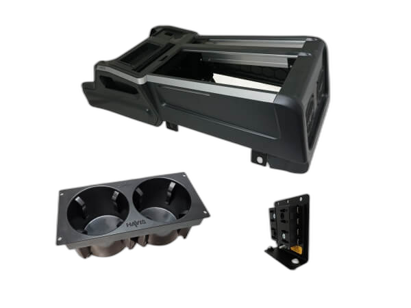 Package – Wide VSX Console with Front Printer Mount, Cup Holder and Fuse Block for 2021-2024 Chevrolet Tahoe PPV & SSV